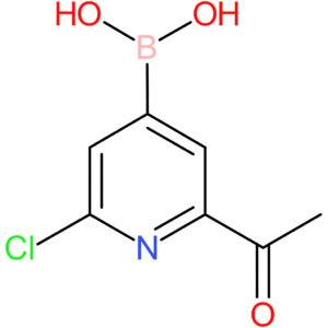 (2-acetyl-6-chloropyridin-4-yl)boronic acid