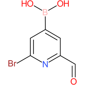(2-bromo-6-formylpyridin-4-yl)boronic acid