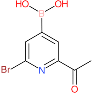 (2-acetyl-6-bromopyridin-4-yl)boronic acid