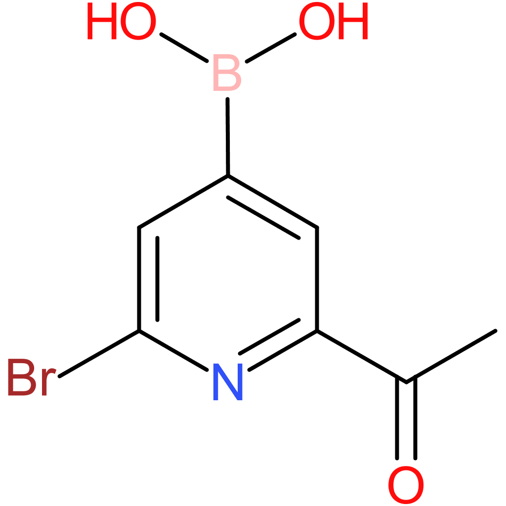 (2-acetyl-6-bromopyridin-4-yl)boronic acid