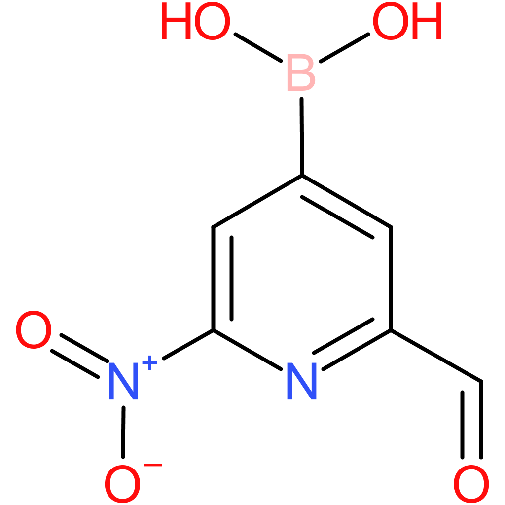(2-formyl-6-nitropyridin-4-yl)boronic acid