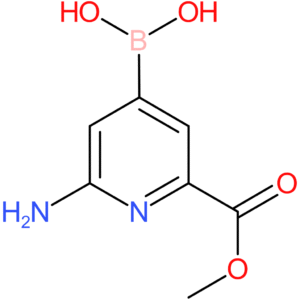[2-amino-6-(methoxycarbonyl)pyridin-4-yl]boronic acid