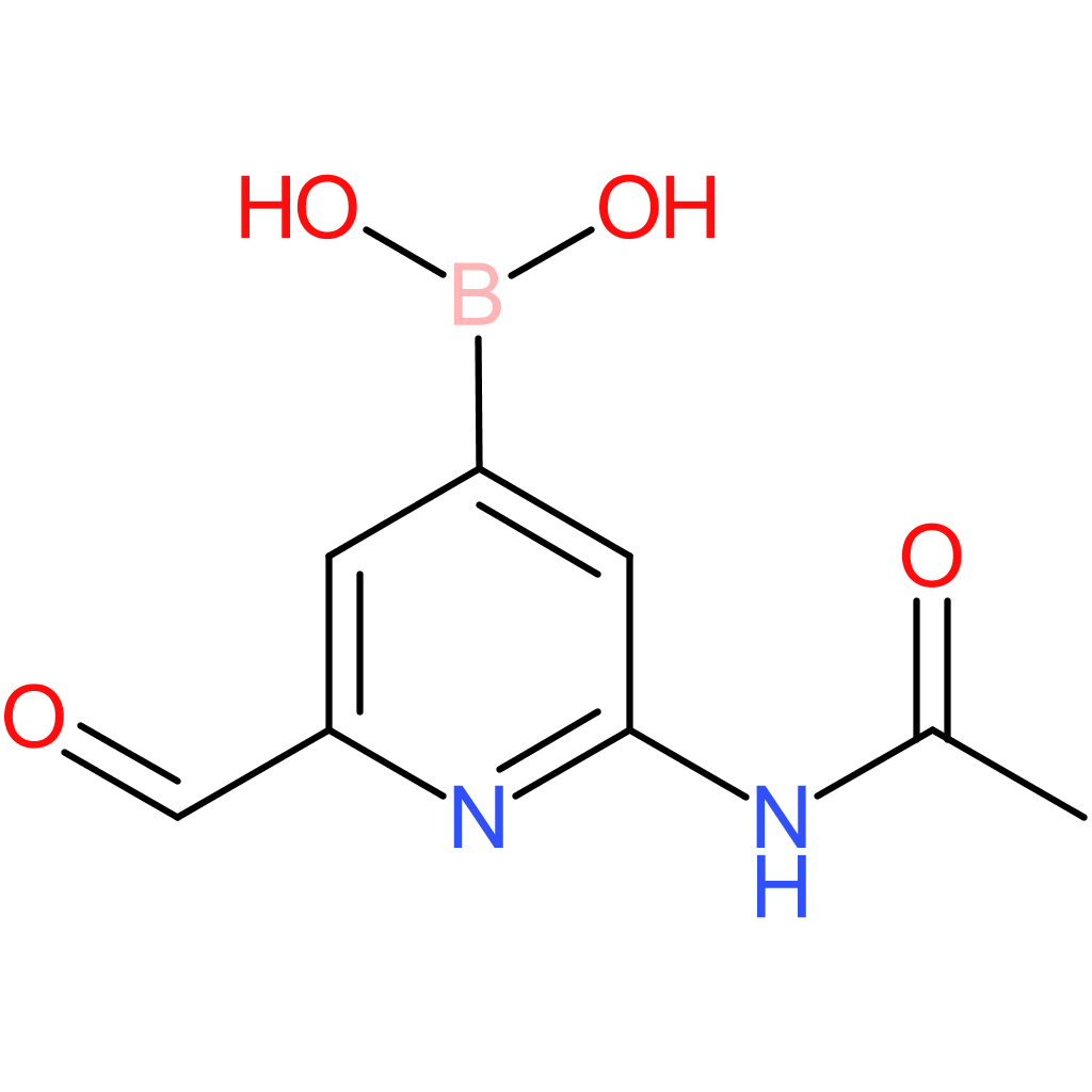[2-(acetylamino)-6-formylpyridin-4-yl]boronic acid