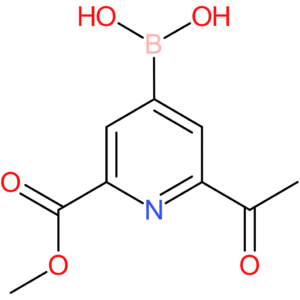 [2-acetyl-6-(methoxycarbonyl)pyridin-4-yl]boronic acid