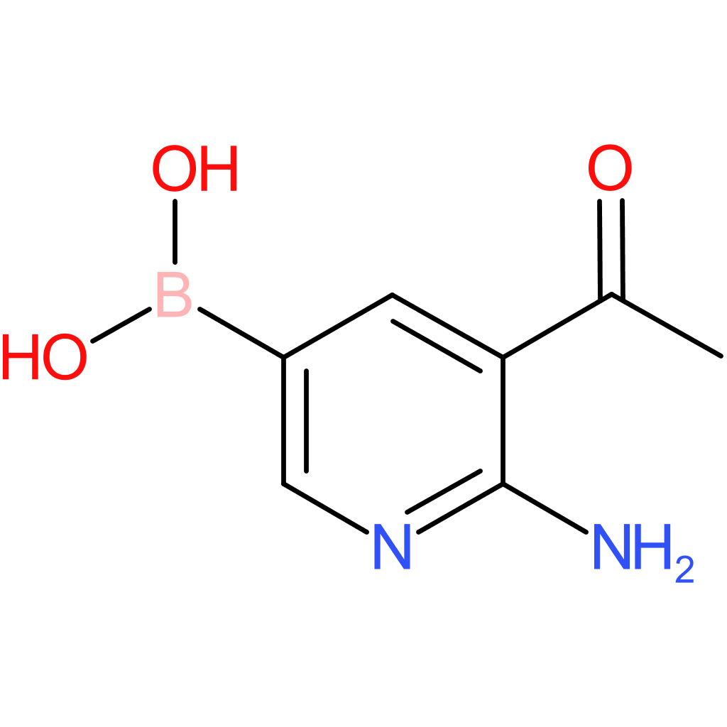 (5-acetyl-6-aminopyridin-3-yl)boronic acid