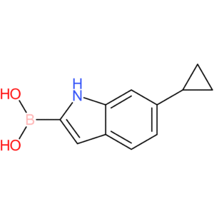 (6-cyclopropyl-1h-indol-2-yl)boronic acid