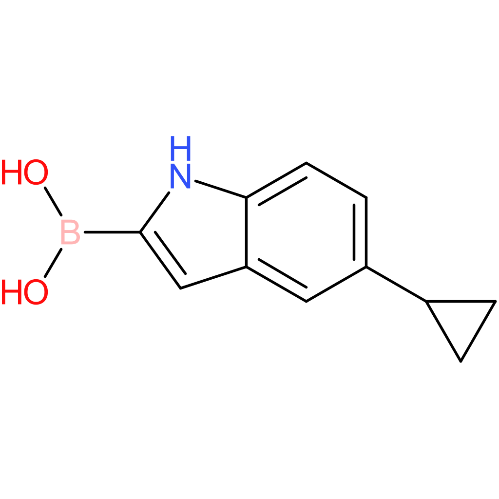 (5-cyclopropyl-1h-indol-2-yl)boronic acid
