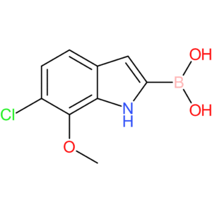 (6-chloro-7-methoxy-1h-indol-2-yl)boronic acid