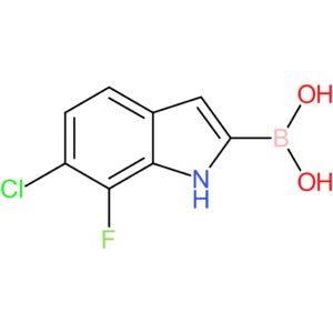 (6-chloro-7-fluoro-1h-indol-2-yl)boronic acid