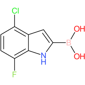 (4-chloro-7-fluoro-1h-indol-2-yl)boronic acid
