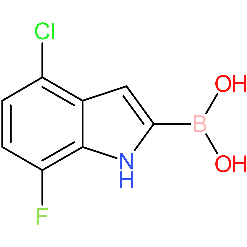 (4-chloro-7-fluoro-1h-indol-2-yl)boronic acid