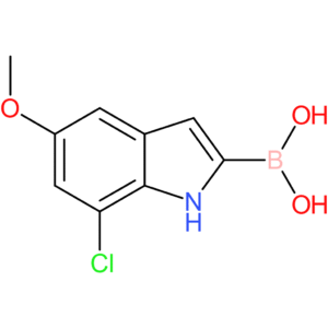 (7-chloro-5-methoxy-1h-indol-2-yl)boronic acid