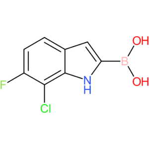 (7-chloro-6-fluoro-1h-indol-2-yl)boronic acid