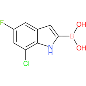 (7-chloro-5-fluoro-1h-indol-2-yl)boronic acid