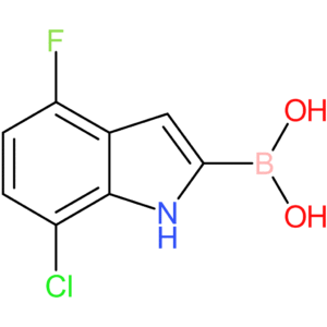 (7-chloro-4-fluoro-1h-indol-2-yl)boronic acid
