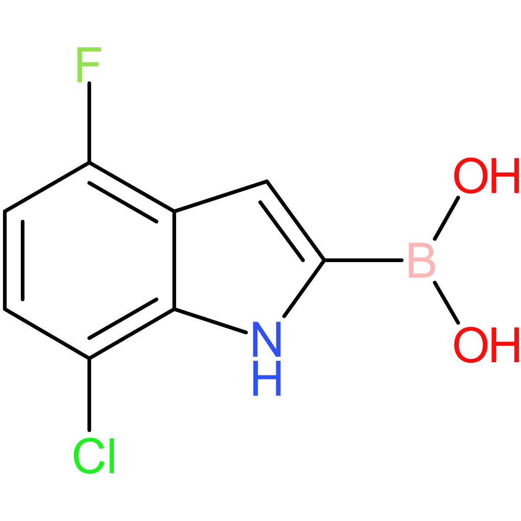 (7-chloro-4-fluoro-1h-indol-2-yl)boronic acid