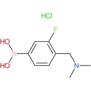 (4-[(dimethylamino)methyl]-3-fluorophenyl)boronic acid hydrochloride