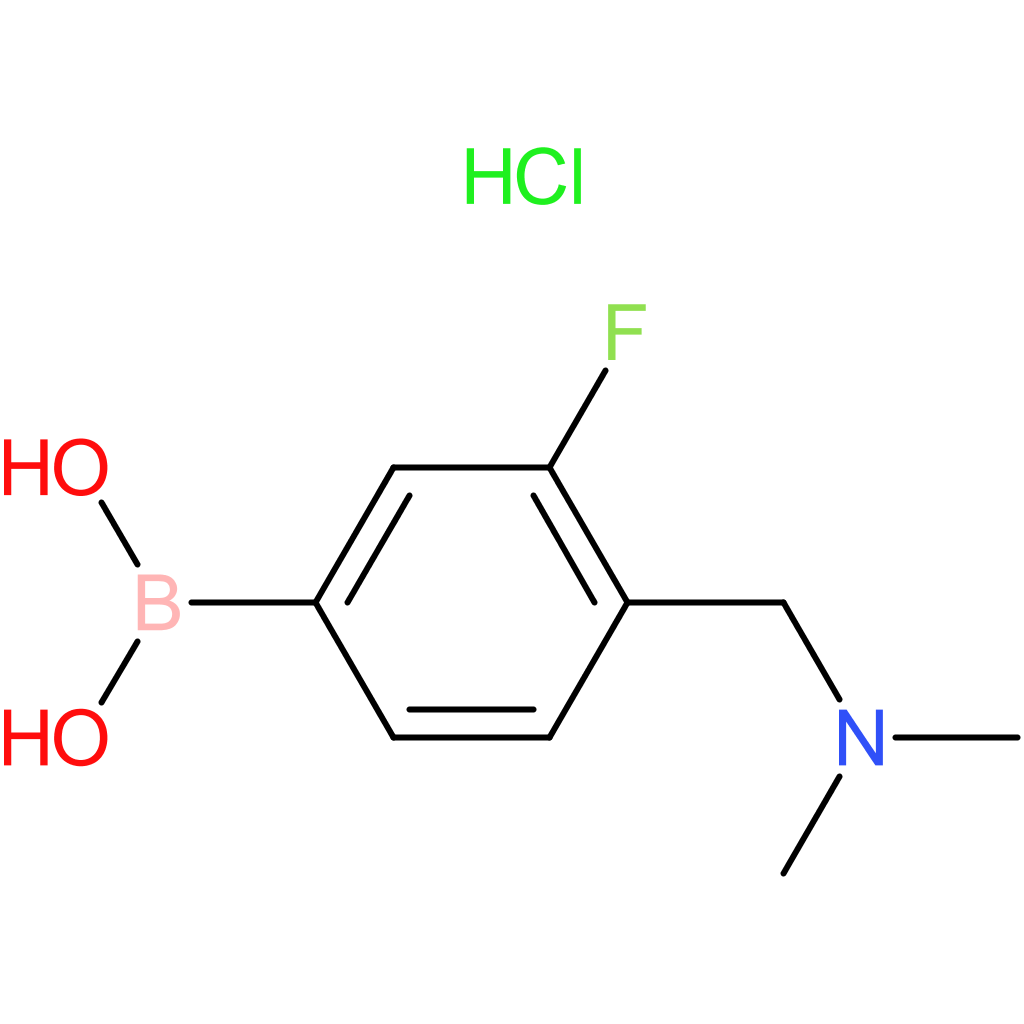 (4-[(dimethylamino)methyl]-3-fluorophenyl)boronic acid hydrochloride