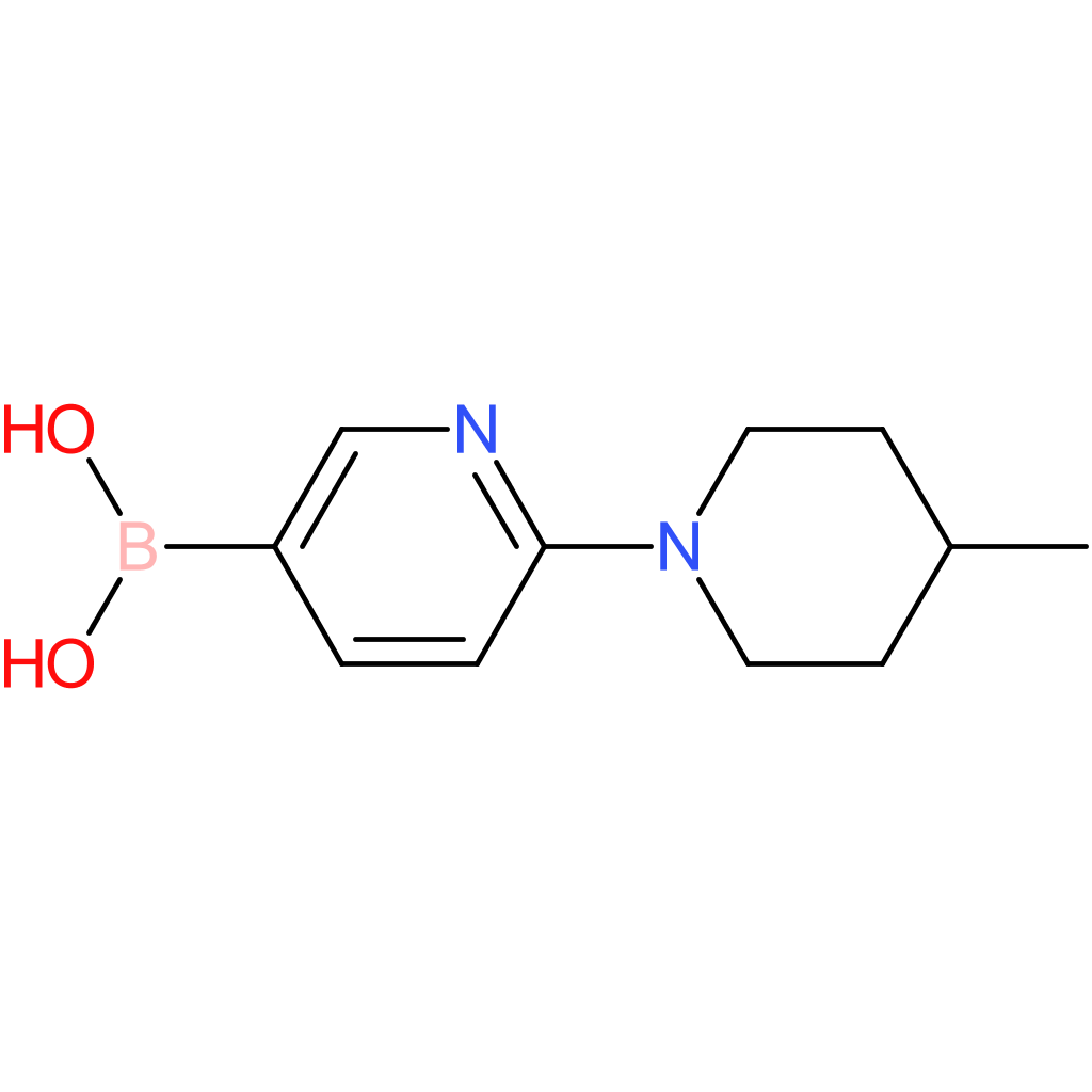2-(4-methylpiperidin-1-yl)pyridine-5-boronic acid