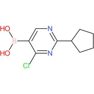 4-chloro-2-(cyclopentyl)pyrimidine-5-boronic acid