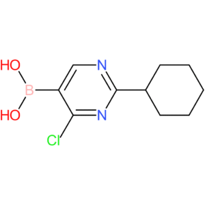 4-chloro-2-(cyclohexyl)pyrimidine-5-boronic acid