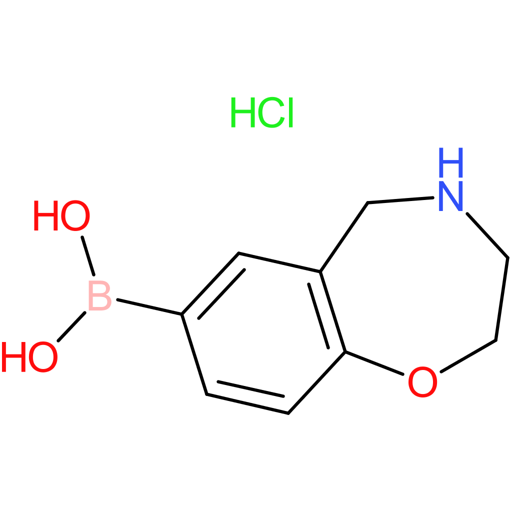 (2,3,4,5-tetrahydrobenzo[f][1,4]oxazepin-7-yl)boronic acid hydrochloride