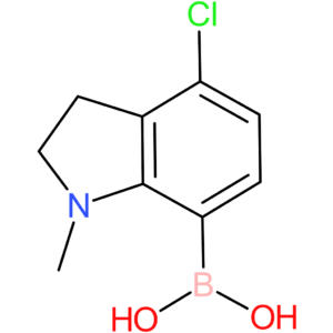 (4-chloro-1-methyl-2,3-dihydro-1h-indol-7-yl)boronic acid