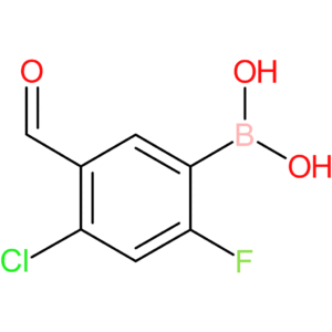 (4-chloro-2-fluoro-5-formylphenyl)boronic acid