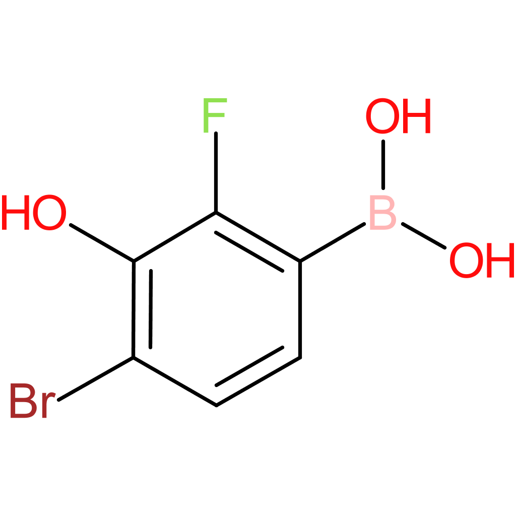 4-bromo-2-fluoro-3-hydroxyphenylboronic acid