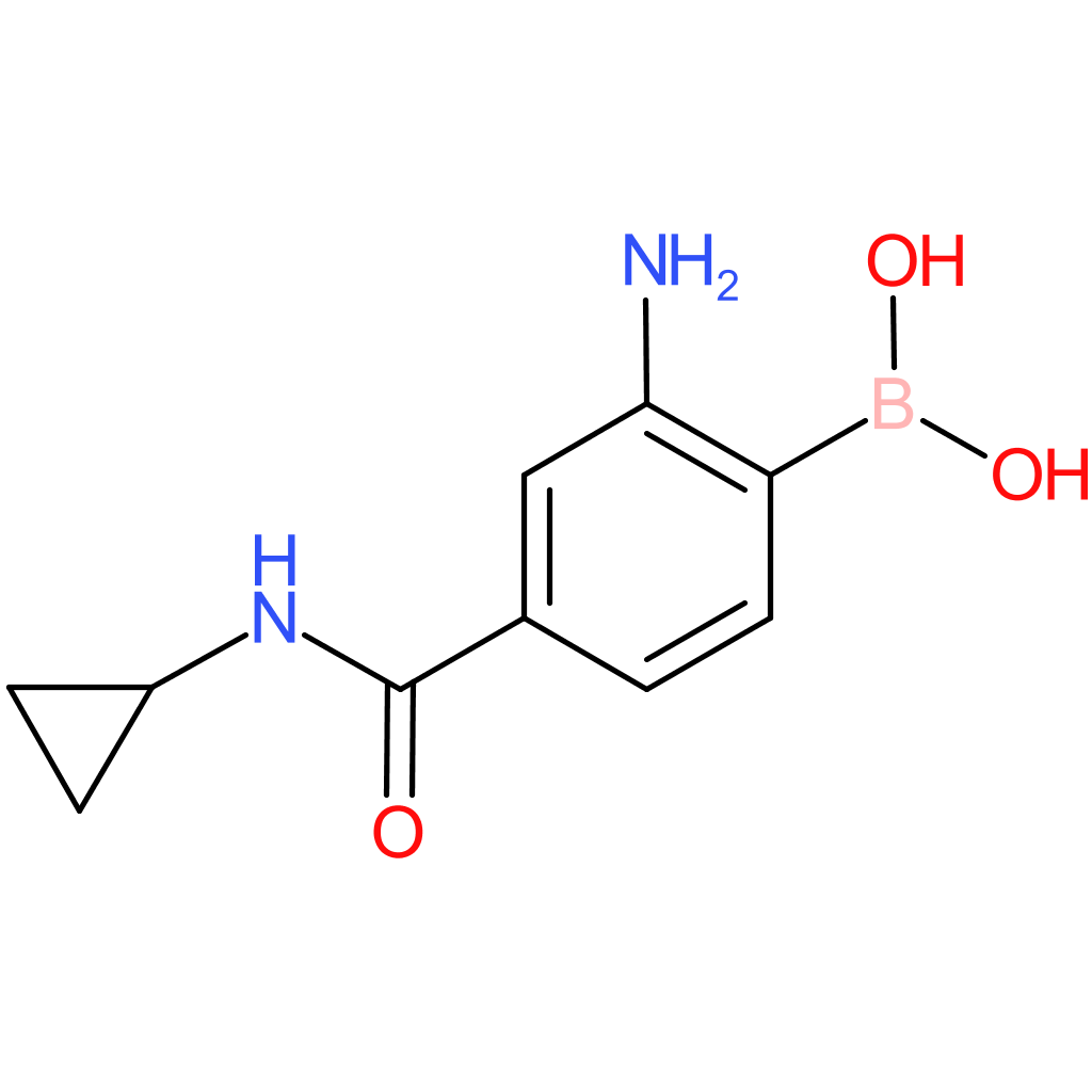 boronic acid, b-[2-amino-4-[(cyclopropylamino)carbonyl]phenyl]-
