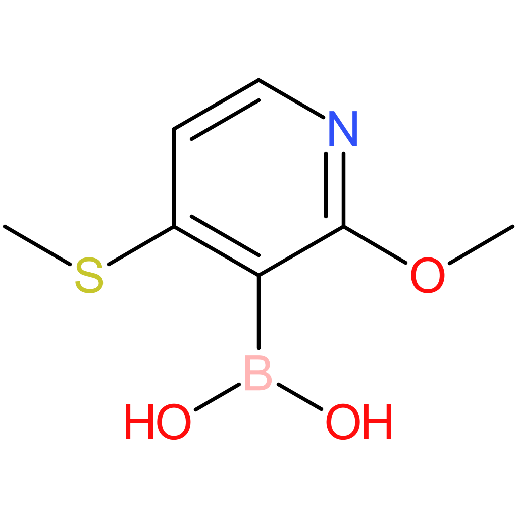 2-methoxy-4-(methylthio)pyridine-3-boronic acid