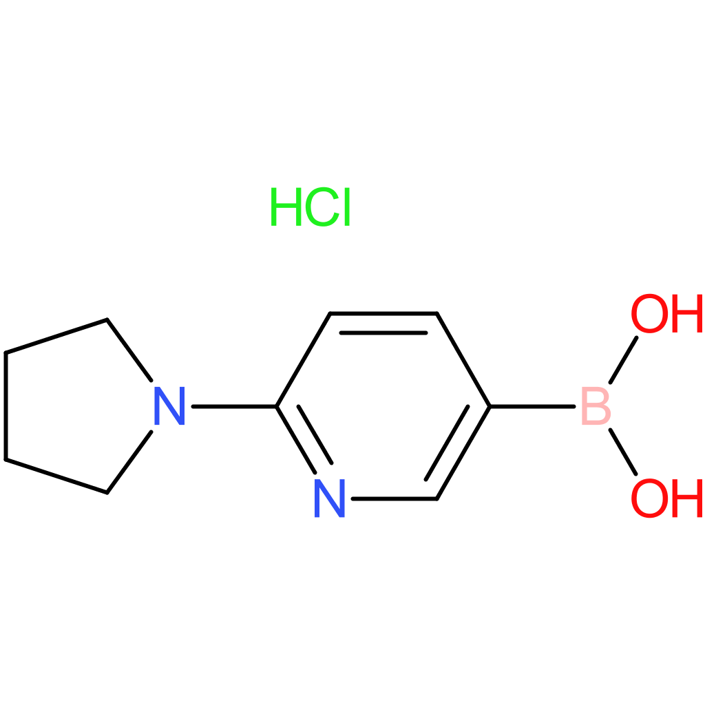 [6-(pyrrolidin-1-yl)pyridin-3-yl]boronic acid hydrochloride