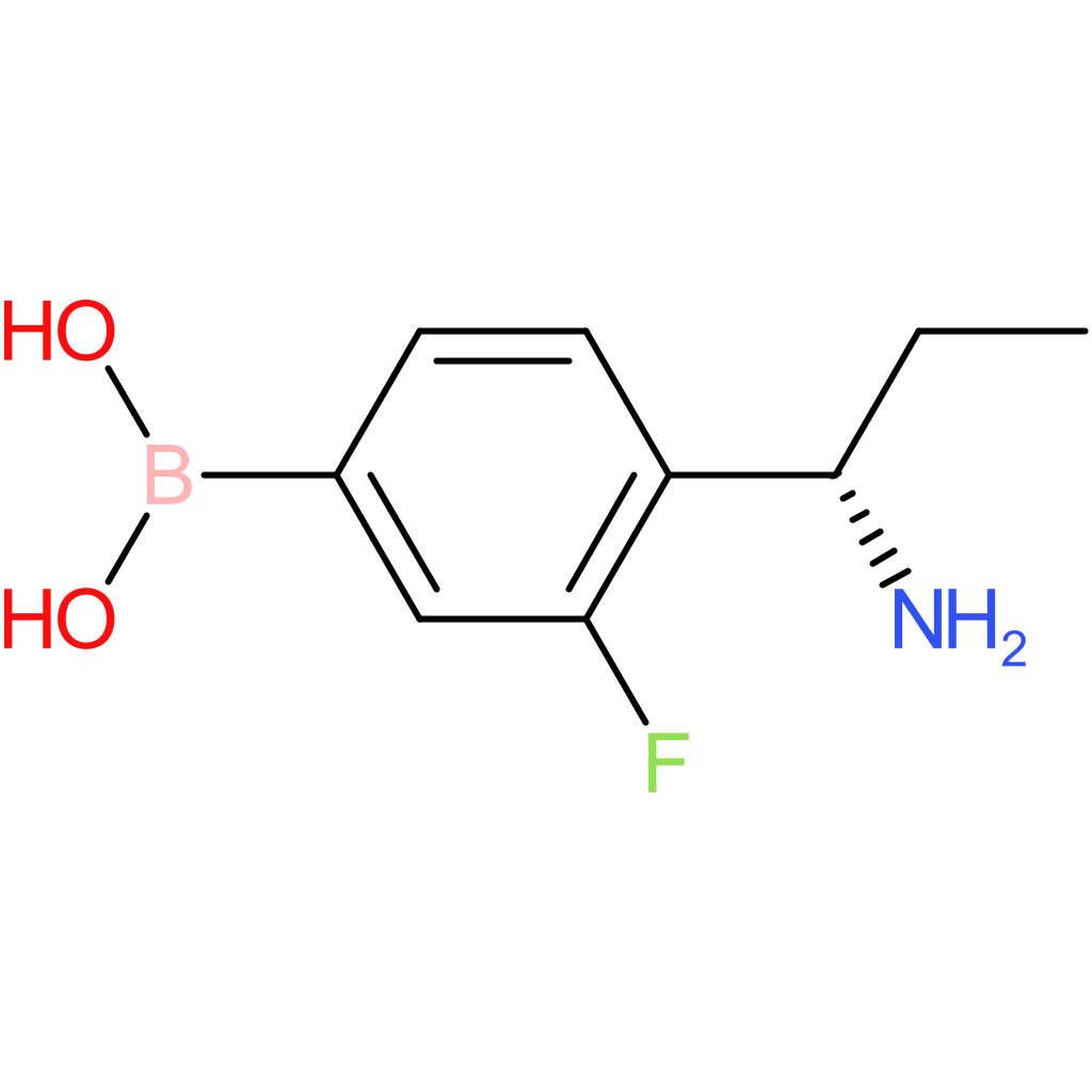 (4-[(1s)-1-aminopropyl]-3-fluorophenyl)boronic acid
