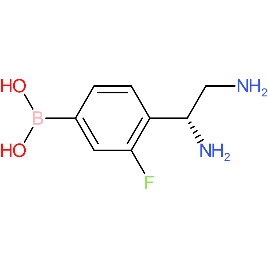 (4-[(1r)-1,2-diaminoethyl]-3-fluorophenyl)boronic acid
