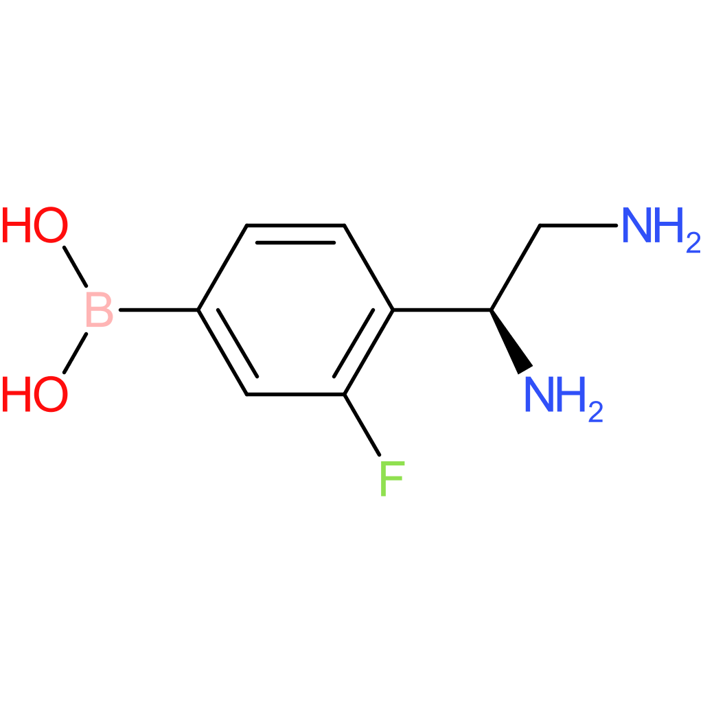 (4-[(1s)-1,2-diaminoethyl]-3-fluorophenyl)boronic acid