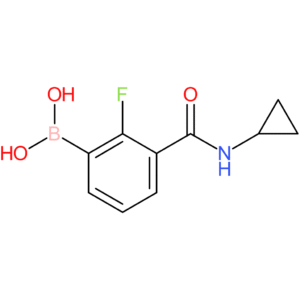 3-(cyclopropylcarbamoyl)-2-fluorobenzeneboronic acid