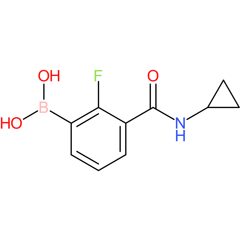 3-(cyclopropylcarbamoyl)-2-fluorobenzeneboronic acid
