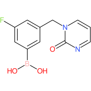 (3-fluoro-5-[(2-oxo-1,2-dihydropyrimidin-1-yl)methyl]phenyl)boronic acid