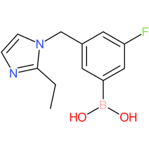 (3-[(2-ethyl-1h-imidazol-1-yl)methyl]-5-fluorophenyl)boronic acid