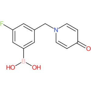 (3-fluoro-5-[(4-oxo-1,4-dihydropyridin-1-yl)methyl]phenyl)boronic acid