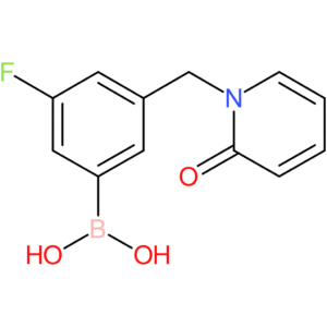 (3-fluoro-5-[(2-oxo-1,2-dihydropyridin-1-yl)methyl]phenyl)boronic acid