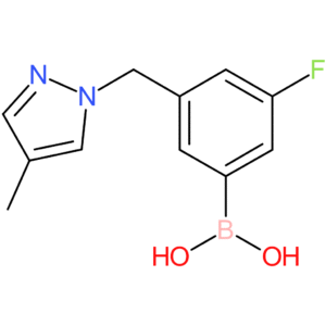 (3-fluoro-5-[(4-methyl-1h-pyrazol-1-yl)methyl]phenyl)boronic acid