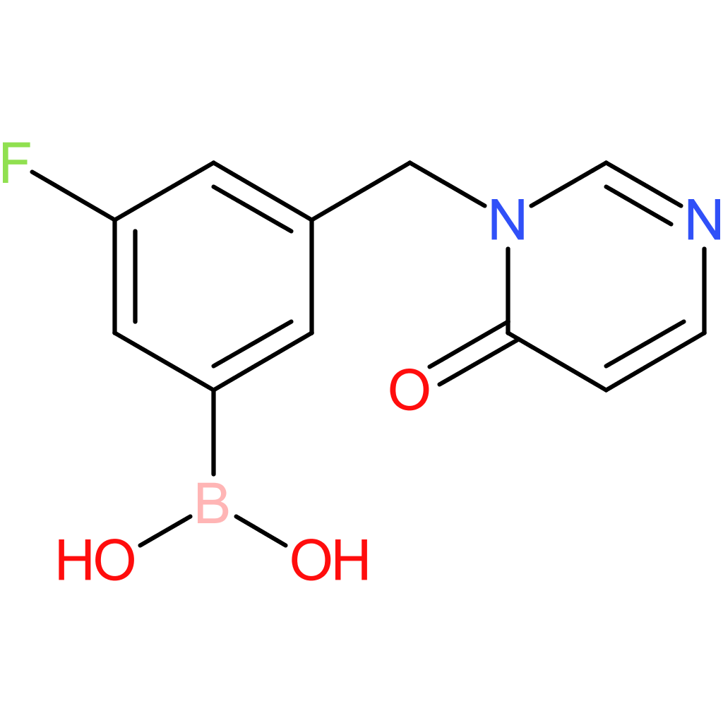 (3-fluoro-5-[(6-oxo-1,6-dihydropyrimidin-1-yl)methyl]phenyl)boronic acid