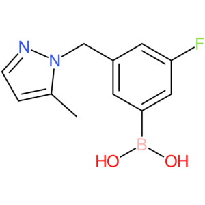 (3-fluoro-5-[(5-methyl-1h-pyrazol-1-yl)methyl]phenyl)boronic acid