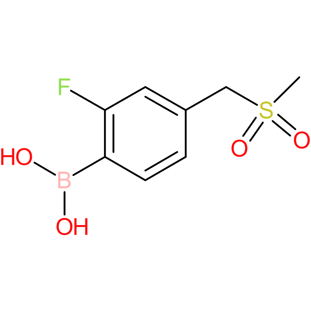(2-fluoro-4-((methylsulfonyl)methyl)phenyl)boronic acid