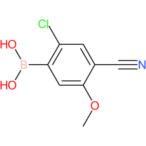 (2-chloro-4-cyano-5-methoxyphenyl)boronic acid