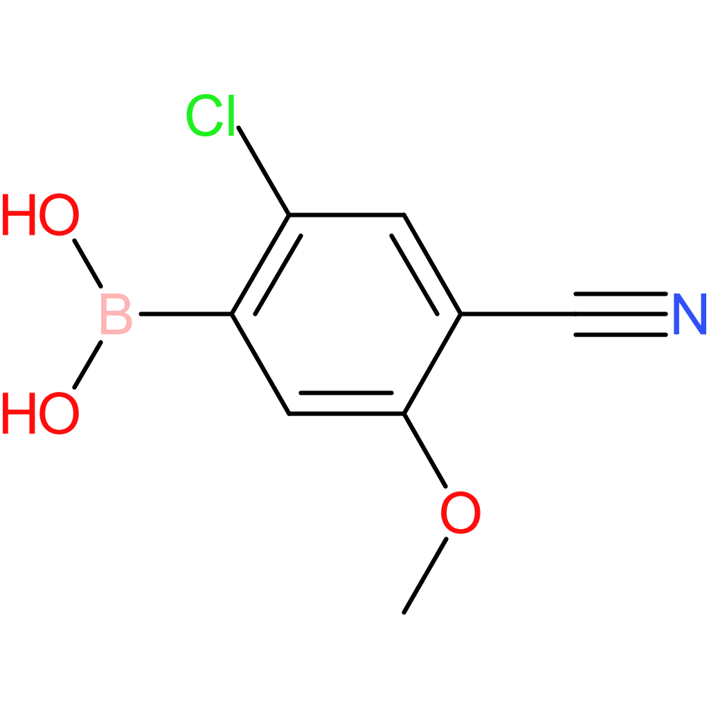 (2-chloro-4-cyano-5-methoxyphenyl)boronic acid