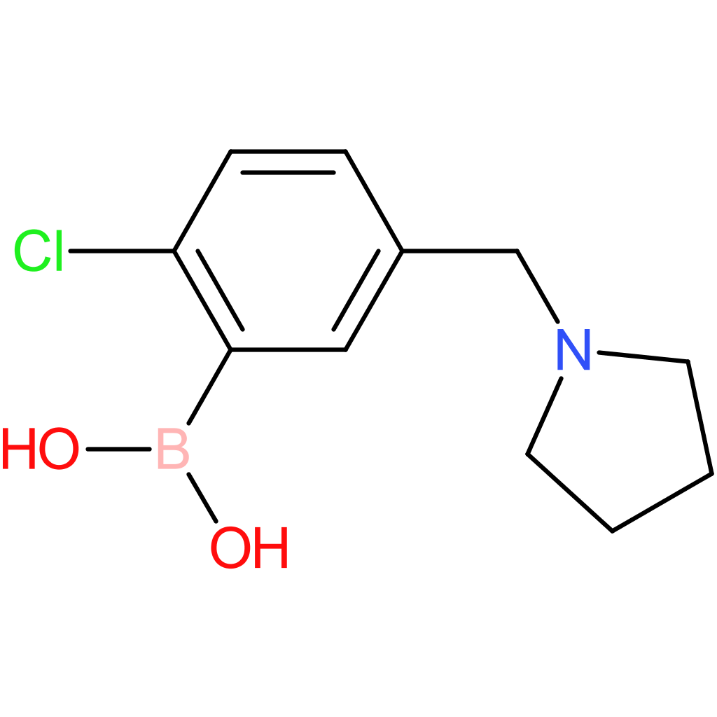 [2-chloro-5-[(pyrrolidin-1-yl)methyl]phenyl]boronic acid