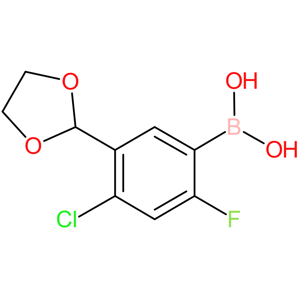 boronic acid, [4-chloro-5-(1,3-dioxolan-2-yl)-2-fluorophenyl]-