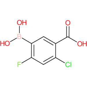 5-carboxy-4-chloro-2-fluorophenylboronic acid